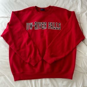 Red crewneck